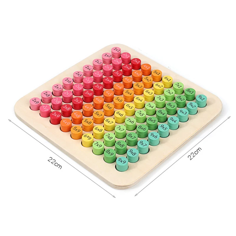 Математика деревянная игрушка 9x9 таблица умножения блоки игрушки детские развивающие игрушки Монтессори деревянная игра рано узнать интеллекта ребенка подарок для малышей