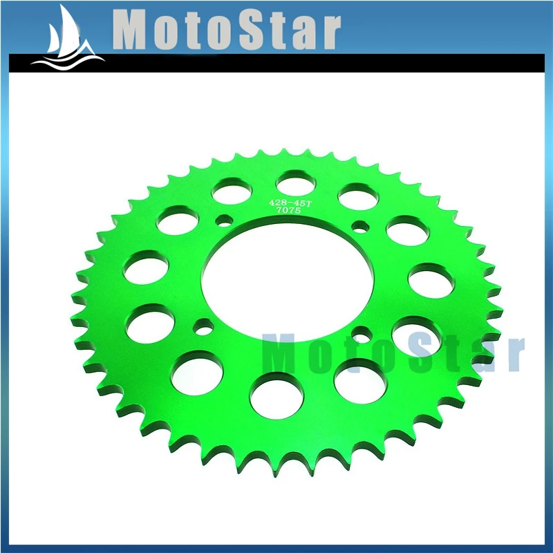 428 45 зубцов 76 мм Задняя звездочка для Pit Dirt Bike Stomp Demon Atomic SSR Piranha Lifan YX Braaap Pitpro Kayo