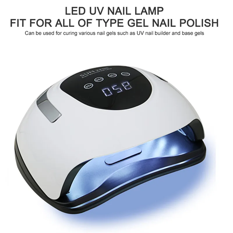 

220W UV LED Nail Lamp Nail Dryer 57 LEDs Lamp Quick Drying Nail Gel Polish Manicure Pedicure Professional Nail Salon Lamp Dryer