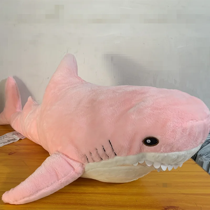 140cm Giant Shark Plush Toy Soft Stuffed Speelgoed Animal Reading Pillow for Birthday Gifts Cushion Doll