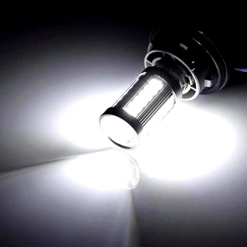 주간 주행 신호등 LED 후진등, P21W 5630 33SMD LED 전구, BA15S 1156 자동차 테일 전구, 후진 램프, 2 개 2