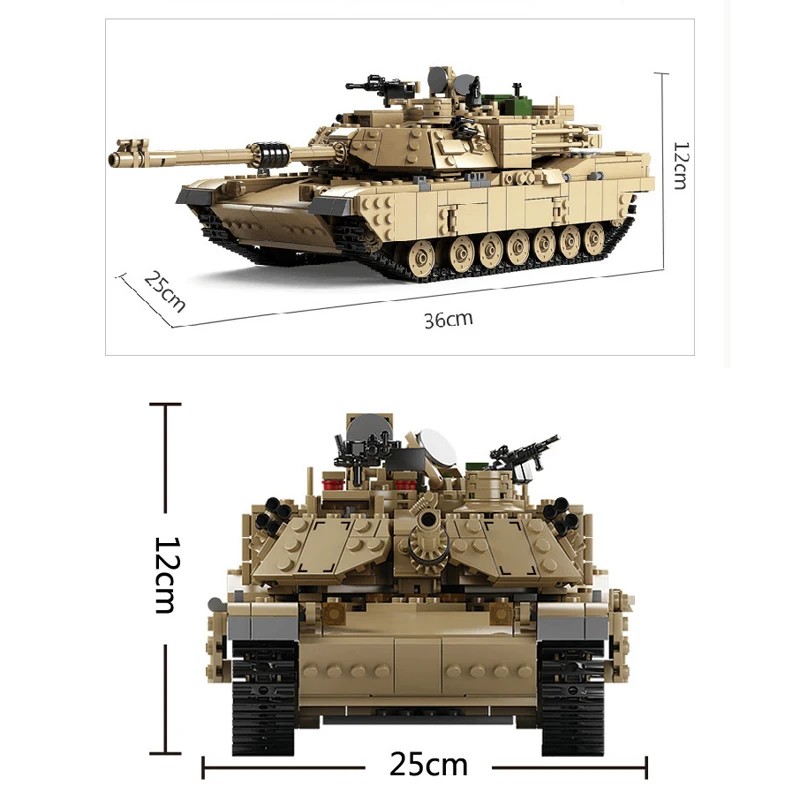 KAZI игрушечный танк строительные блоки 1463 шт Строительные блоки M1A2 ABRAMS MBT KY10000 1 изменение 2 модели танков игрушки для детей