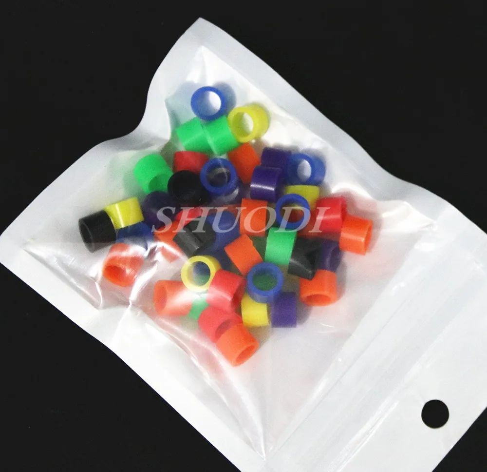 1000 шт(20 пакетов) автоклавное лабораторное идентификационное Стоматологическое Ортодонтическое Силиконовое кольцо для инструментов(диаметр 5 мм - Цвет: 20 bags mixed color