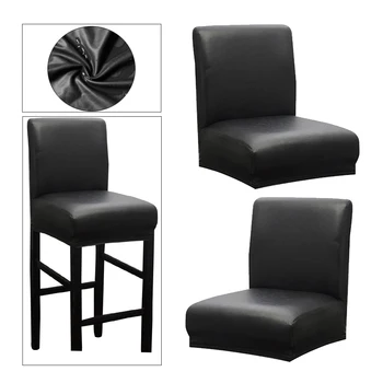 

2x Chair Cover Slipcover Counter Stool Covers Dining Room Kitchen Bar Stool Cafe