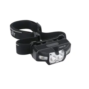 

1pc Headlamp USB Charge Double Light Source Super Bright Waterproof Head Light Headlamp For Camping Running Hiking