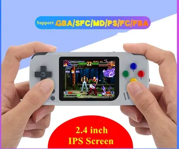 

MiYoo 2.4 inch IPS Retro Game player With 32G TF Card NES/GB/GBC/SNES/SMD PS1 Handheld Game Console Gaming Box Consoles Players