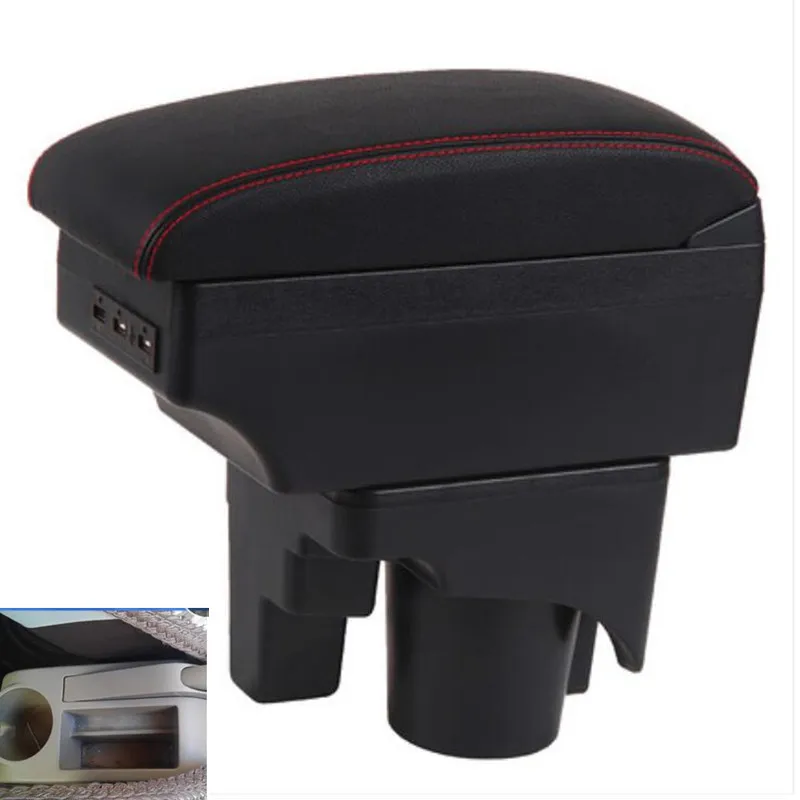 For Mk5 Golf Mk5 6 Armrest Box Central Store Content Box Cup Holder