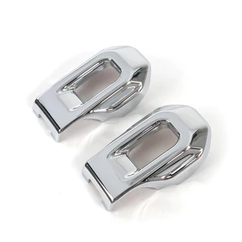 

New Arrival High Quality For Jeep Wrangler JL 2018-2020 Chrome Hood Latch Waterproof Cover Sticker Trim