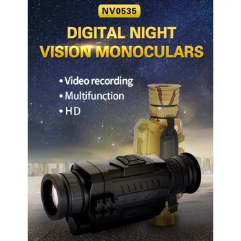 

Night-Vision 5X Optical 8X Digital Zoom Infrared Digital Vedio Camera 200M Range Monocular Scope HD Professional Hunting Optics