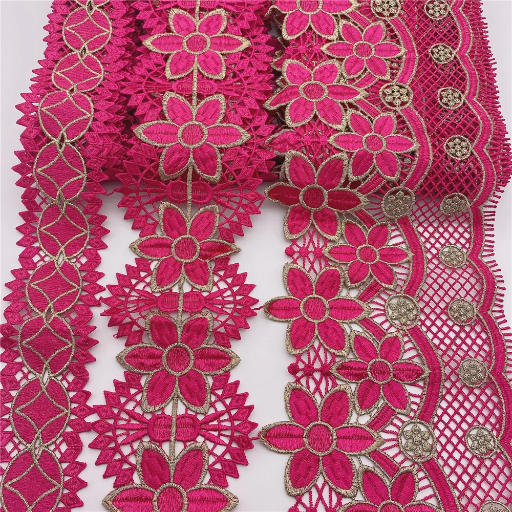 16colors in stock  Wholesale new Polyester Venise Lace suit african lace for wedding DIY crafted