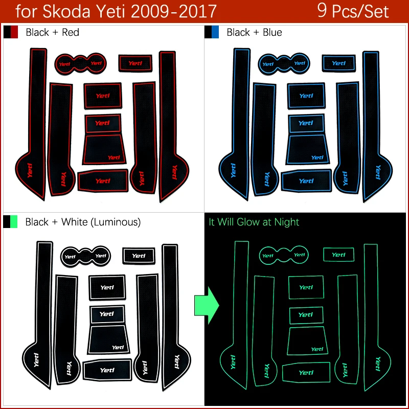 Грязный коврик для Skoda Yeti 2009 2010 2011 2012 2013 Yeti аксессуары для двери паз ворота слот подставка