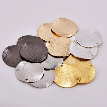 

20 * 0.5mm single-hole brushed disc pendant jewelry accessories diy handmade earring accessories