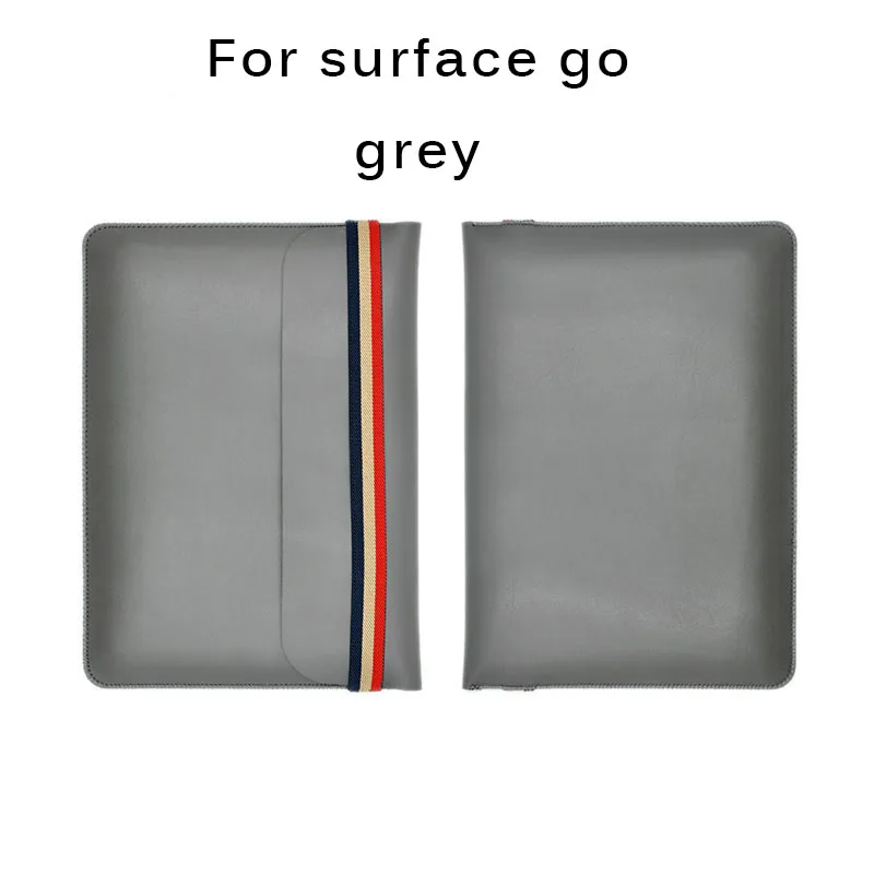 surface go grey Кожаный чехол для microsoft Surface Go Защитный чехол Surface Pro 4 Pro 5 Pro6 12 дюймов рукав женская мужская сумка для ноутбука - Цвет: surface go grey
