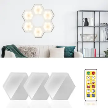 

Battery Operated Kitchen LED Lights with Remote Controller Sensor Touch Wall Lamp for Bedroom Decoration Closet Cabinet Lights