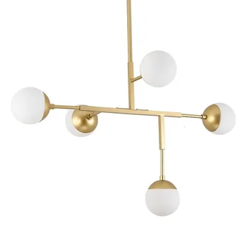 

Nordic Modern Loft Decorative Gold Frame Glass Ball Pendant Light For Living Room Lamparas De Techo Colgante luminaire suspendu