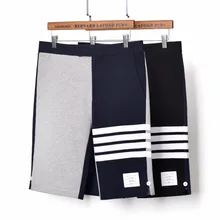 Модные TB солнцезащитные очки THOM Брендовые мужские шорты кэжуал летняя панелями Повседневное в стиле «хип-хоп», размер: тренировочный костюм-печворк штаны Jogger спортивные шорты