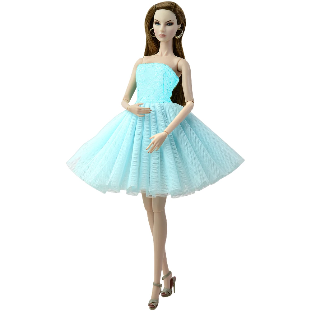 NK 1 шт. новейшее платье для куклы короткие балетные платья для куклы Барби одежда модная одежда для кукол Барби наряды 1/6 кукла JJ
