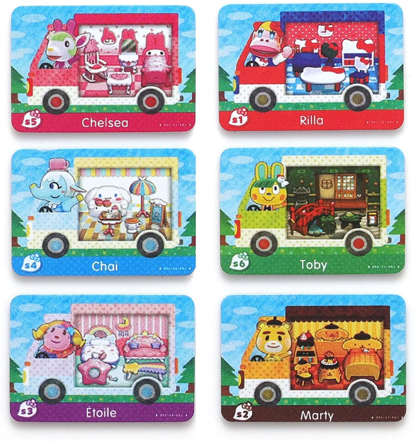 6pcs Switch Card For Animal Crossing Sanrioed Nfc Amxxbo Cards Pack,  (rilla, Marty, Étoile, Chai, Chelsea, Toby) Nfc S1-s6 Cv Rv - Accessories -  AliExpress