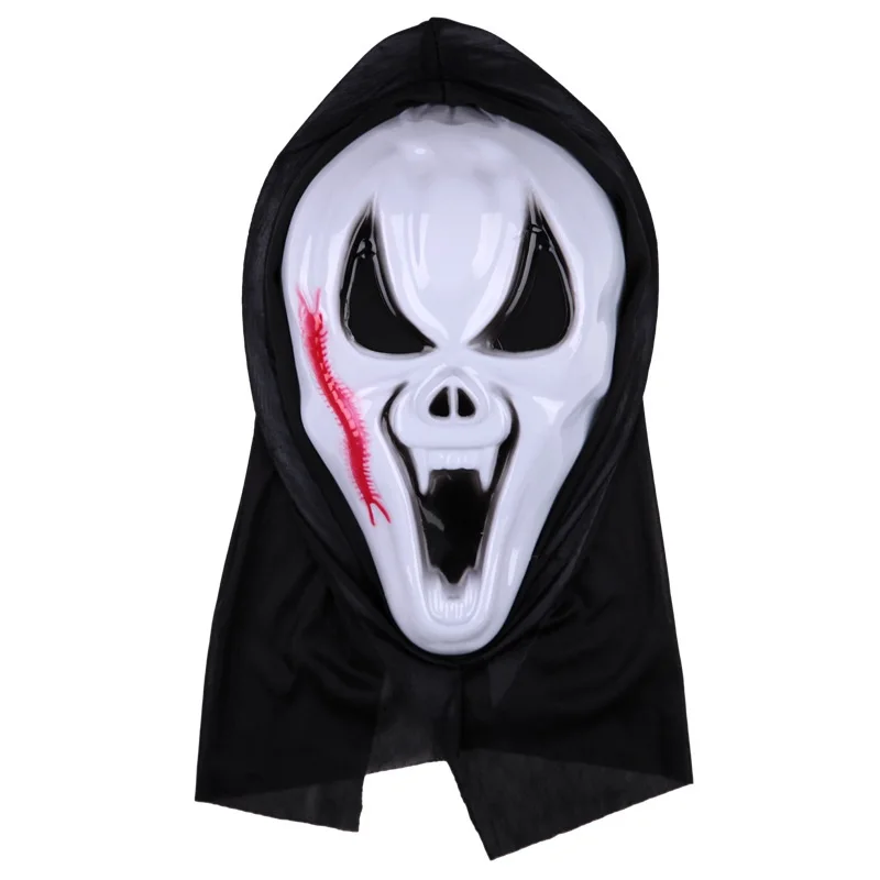 Halloween Death Comes Single Ghost Mask Horror Screaming Face Mask False Face Polymorphic Scary Role Playing Masquerade Supplies - Цвет: 5