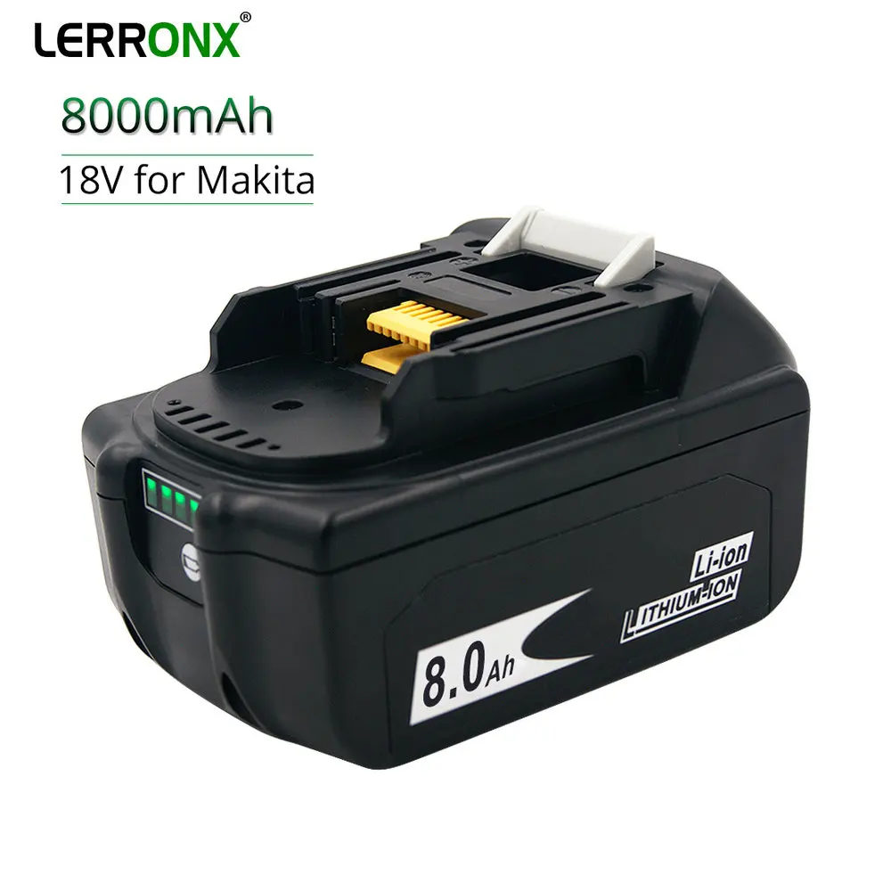 Литий-ионный аккумулятор для Makita BL1830 LXT400 BL1850 BL1860 BL1840 18 в 8000 мАч | Электроника