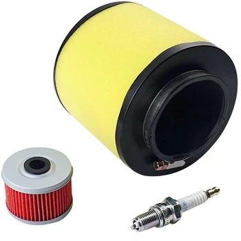 

Air Filter Oil Filter & Spark Plug Fit for Honda Rancher 350 Foreman 400&450