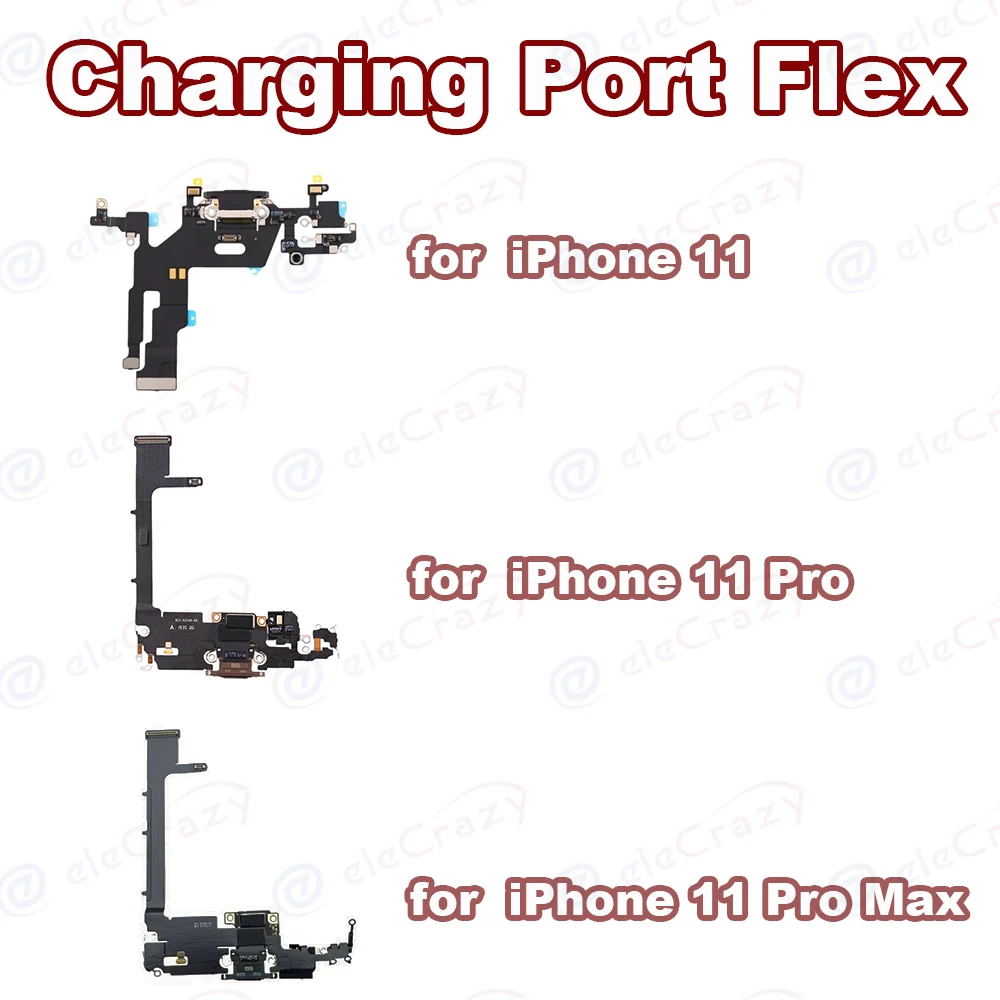 

for iPhone 11 Pro 11 Pro Max Charging Port Dock Flex Cable With Microphone Replacement