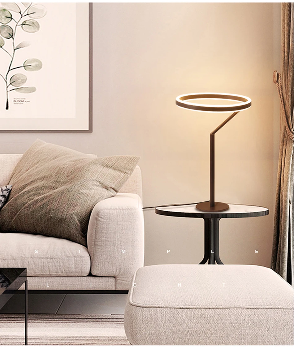 Bedroom LED Table Lamp iron for Reading Light Bedside Lamp Study Eye Protect US/EU Plug Dimable deco mariage 90-260v