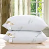 1Pc 60x40cm Bamboo Fiber Pillow Health Care Comfortable Bed Pillows for Sleep Support Neck Fatigue Relief 0.7kg Elastic Pillow 1