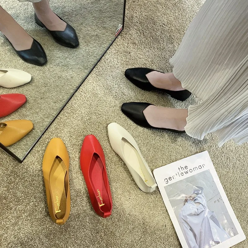 

Shoes Women's 2020 Spring And Autumn New Style Korean-style Retro Casual Low-Cut Moccosins Online Celebrity Flat-Style WOMEN'S S