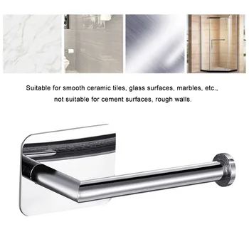 

Wall-mounted Bathroom Frame Towel Rack Stainless Steel Shelf Kitchen Organizer Creative Bathroom Nail-free Seamless Rack