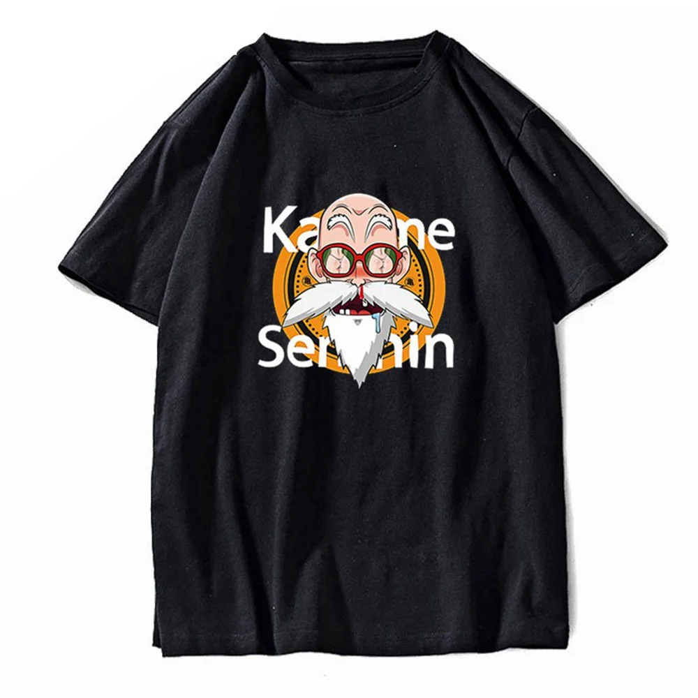Персонализированные Dragon Ball Muten Roshi Master Мужская футболка Каме сеннин свободная Мужская футболка аниме Dragon Ball футболка