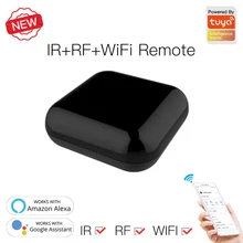 Tuya 433 mhz rf controle remoto para alexa wifi ir rf universal controlador remoto automação ir rf lâmpada tv ventilador de ar condicionado dvd