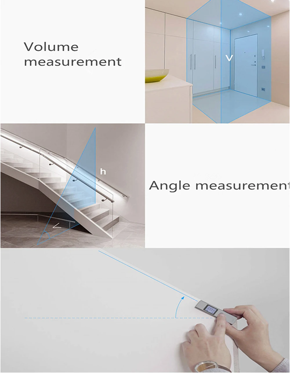 Xiaomi Mijia Duka лазерный дальномер 40 м LS-P дальномер usb зарядка высокая точность измерения портативный ручной
