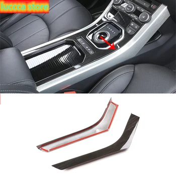 

2 Color ABS carbon fiber car styling center console, gear shift, side decoration strips for Land Rover Range Rover Evoque 2012-