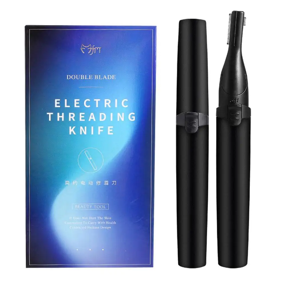 1PC New Portable Electric Eyebrow Razor Brow R shaped Head Design