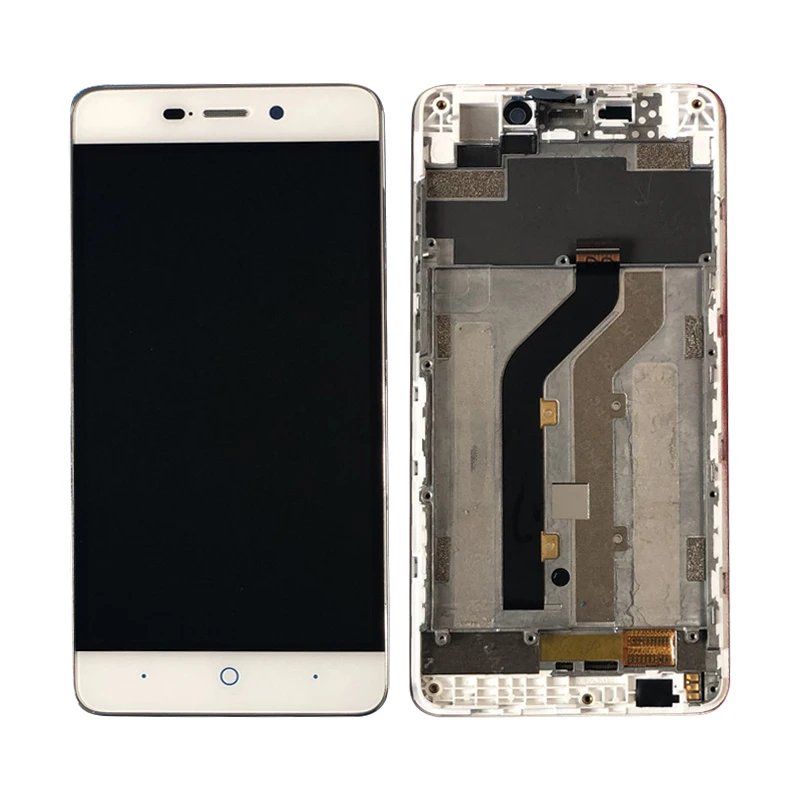 AAA+ For ZTE Blade X3 LCD D2 T620 A452 LCD Display+Touch Screen Digitizer Assembly With Frame