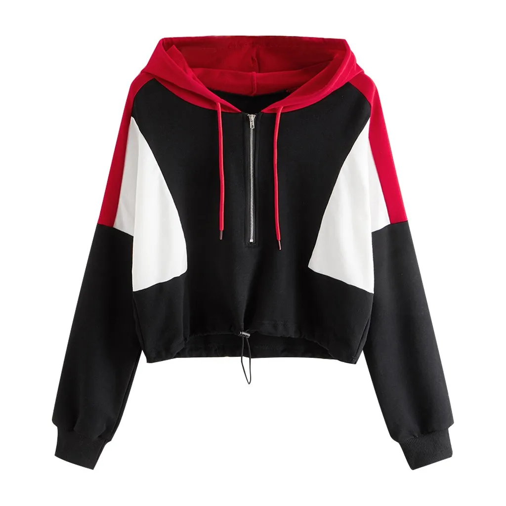 half hoodie women's