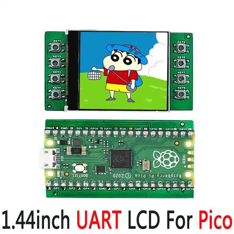 Raspberry Pi Pico 1 44 дюймовый ЖК-дисплей модуль UART ЖК-экран для Arduino/SMT32/RPI | Компьютеры и