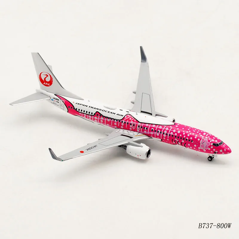 1:400 масштаб Boeing B737-800 модель самолета JAL Japan Airways сплав самолет с шасси база коллекционный дисплей PlaneToy