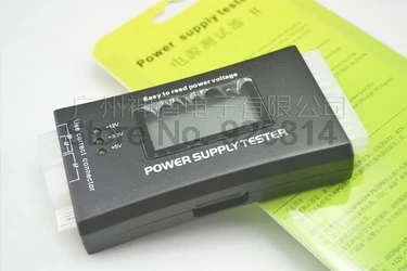 Dhl или ems 100 шт. бренд компьютер ПК блок питания тестер проверка 20/24 pin SATA HDD ATX BTX метр