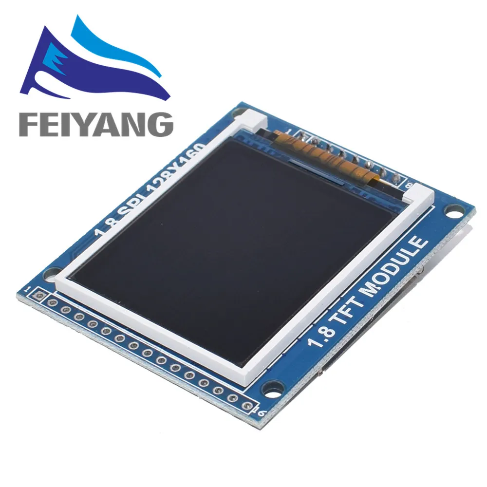 Мини 1 8 дюймовый серийный SPI TFT LCD модуль Дисплей с PCB адаптером IC 128x160 точечная