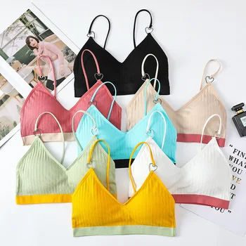 

Comfortable New Fashion Sexy Bras for Women Lingerie Wireless Underwear Push Up Bras Deep V Bralette Female Padded Brasserie