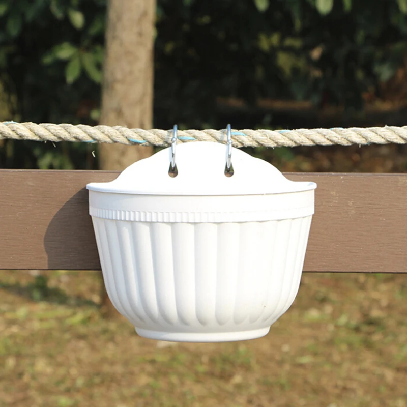 Wall Hanging Flowers Pot Garden Fence Window Balcony Basket Plant Home Use New