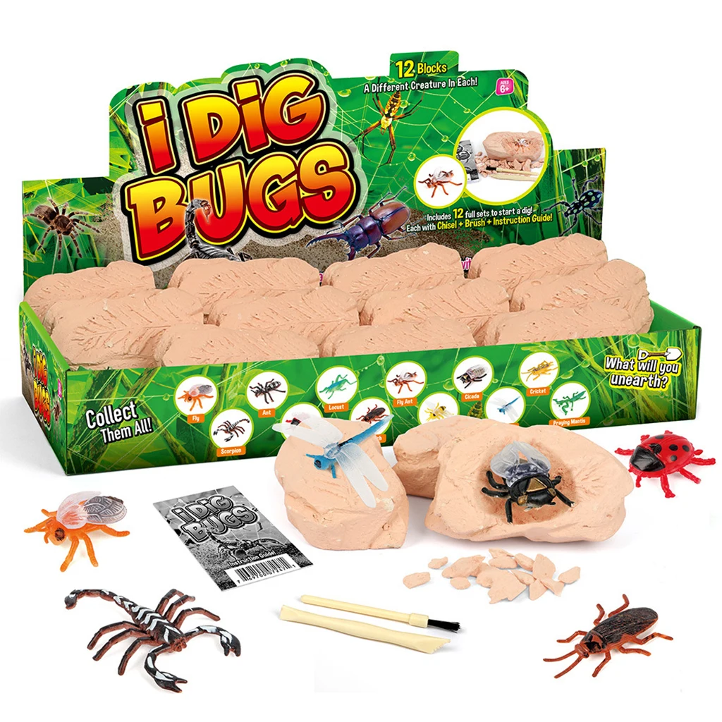 12 шт. Sea Life Dig Kit раскопки стебель забавная игрушка для 7 лет подарок для 7 лет
