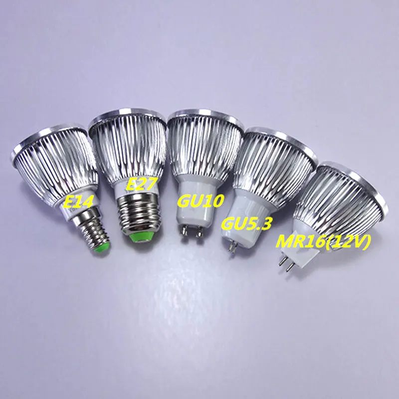 6W Dimmable LED COB Spotlight G10 E27 Bulb Lamp Light AC100-245V Aluminium