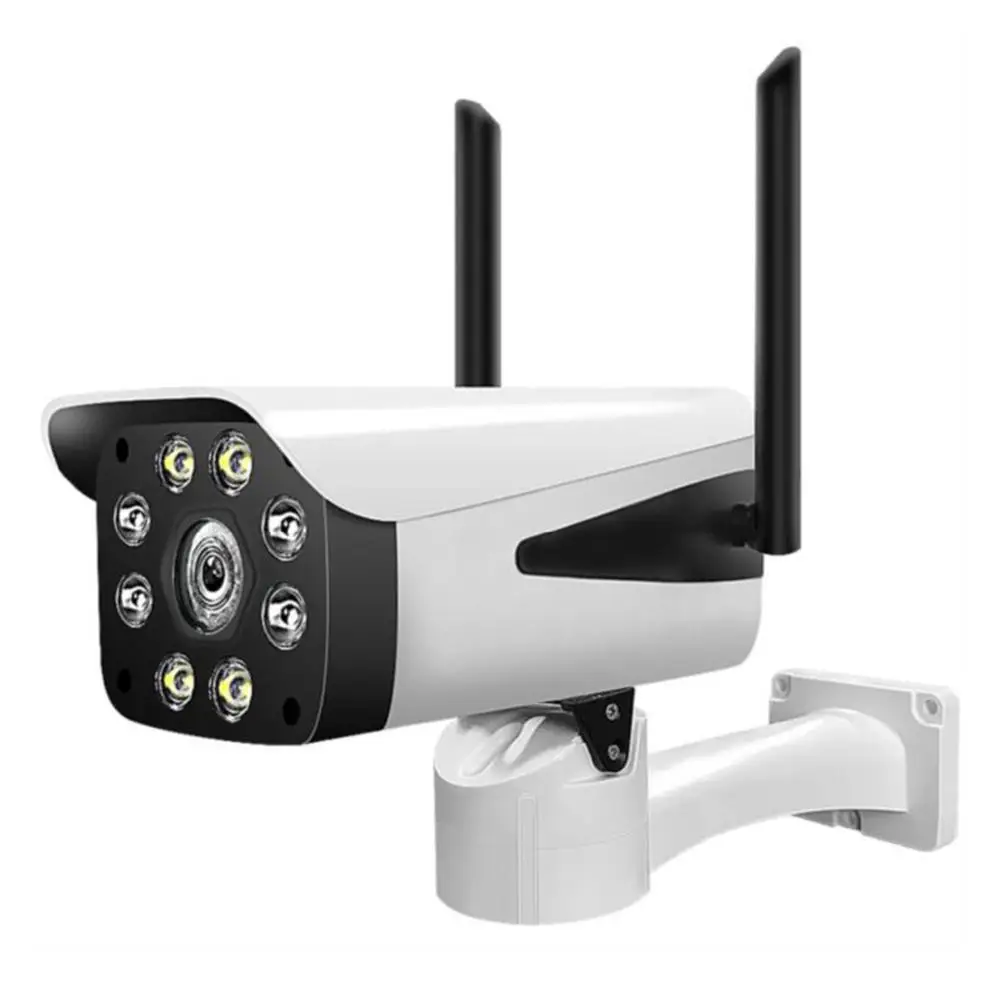 

8 Lights IP Camera PTZ Bracket 360 Rotating 1080P Wireless Outdoor IP66 Camera Wifi Security Camera with TF Card Slot