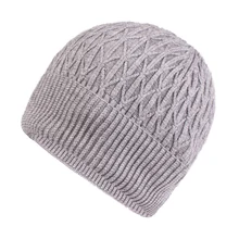 Зимняя шапка унисекс с черепом, Женская однотонная теплая короткая шапка в горошек, женская вязаная шапка в стиле хип-хоп, шерстяная удобная мягкая шапка