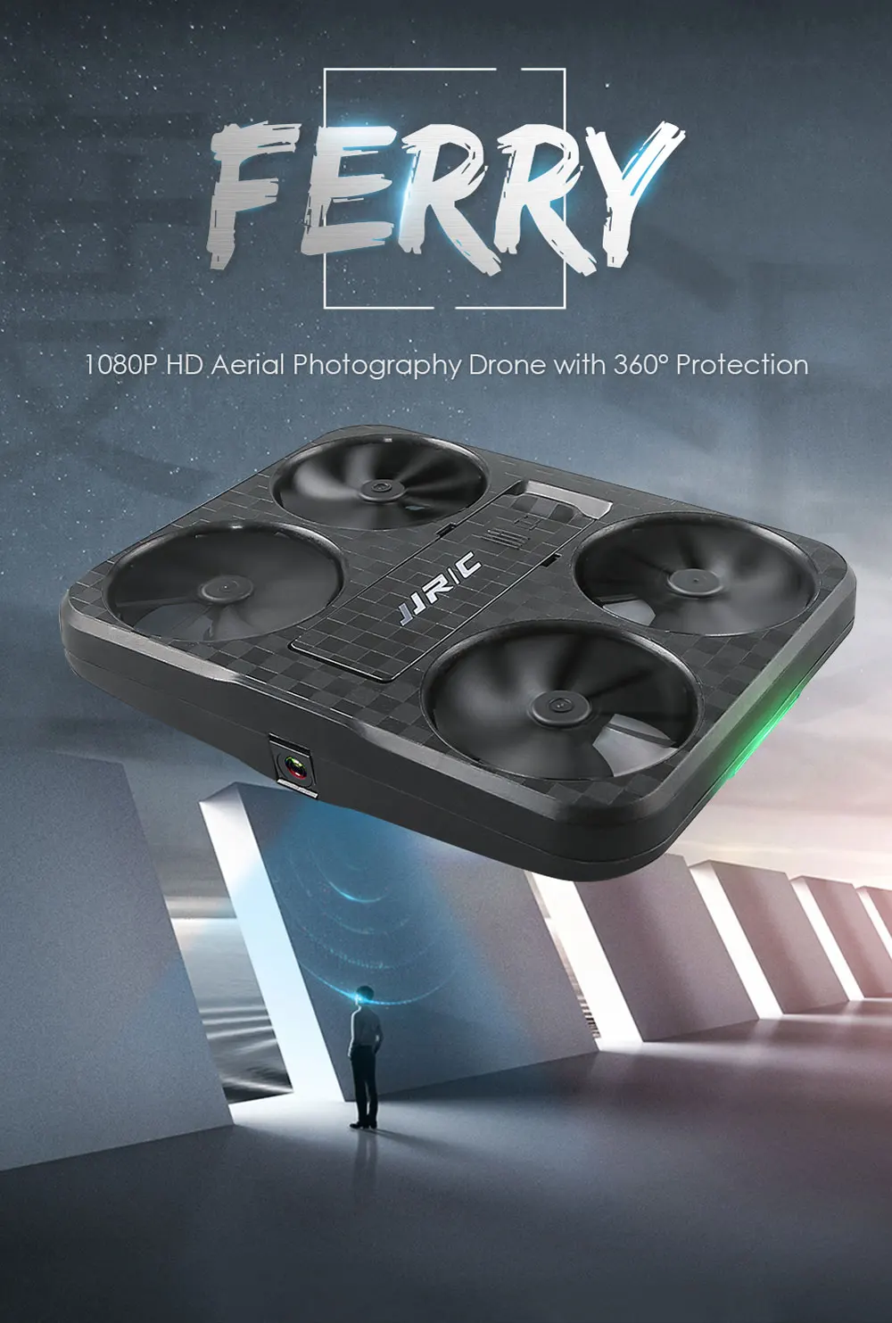 JJRC H59 WiFi FPV RC Drone 720P Camera Vision Optical Flow Positioning Visual Tracking G-sensor Control Quadcopter (1)