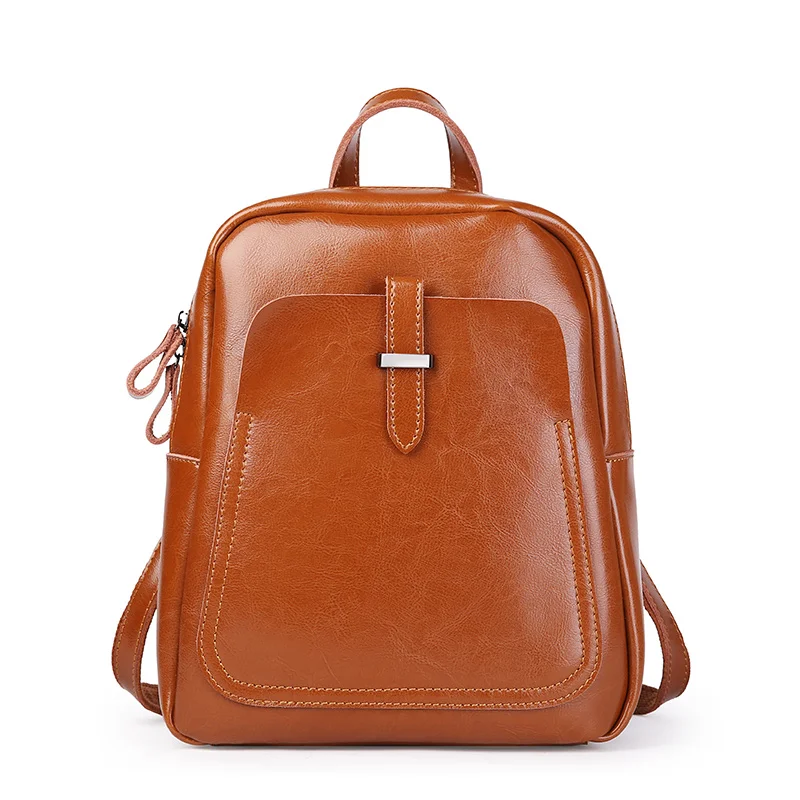 

2019 new leather retro style shoulder bag dual-use simple atmosphere lady bag
