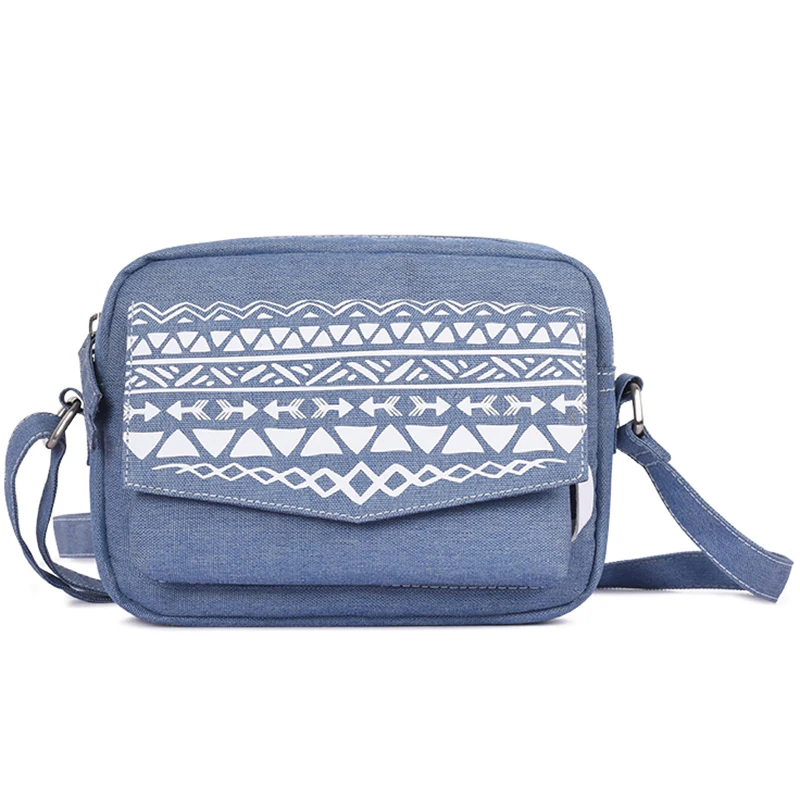 

Women'S Shoulder Bag Retro Style Floral Crossbody Bags Female Small Leisure Messenger Bag Slim Jean Color